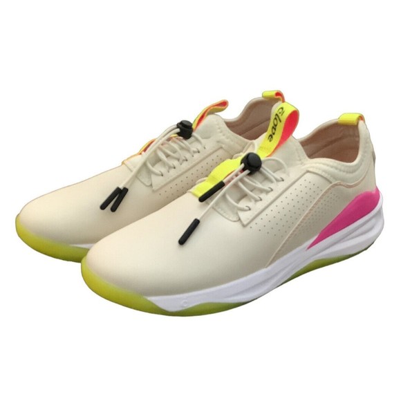 Clove Shoes - Clove Nursing Shoes Limited Edition Lemon Aid Natural Yellow Pink Slip-on Size 8
